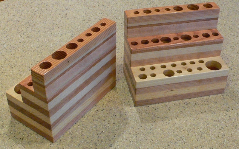 Layered Wood Tool Holder